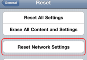 ipod touch reset network button