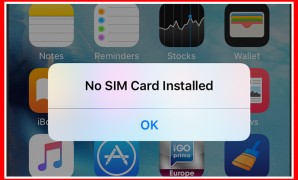 no sim card installed error on ipad