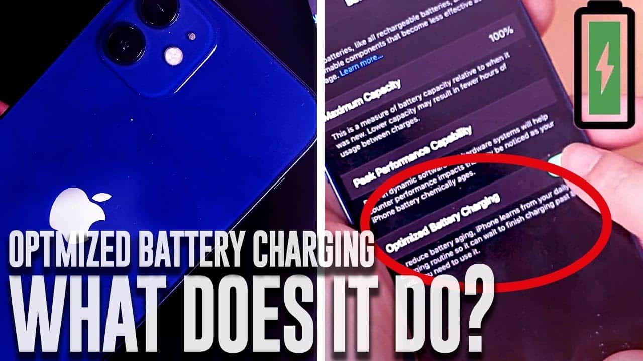 optimized Battery Charging iphone