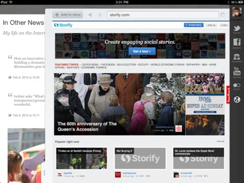 storify ipad app