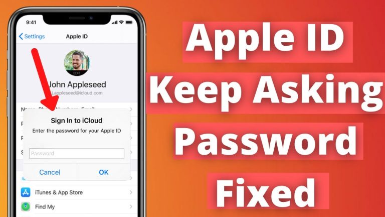 why iphone keeps asking for apple id password
